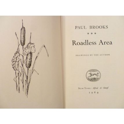 ROADLESS AREA by PAUL BROOKS adventures of man & wife in America and Africa 1st