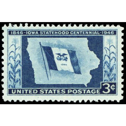 Iowa State Flag One PACK OF TEN 3 Cent Postage Stamps Scott 942