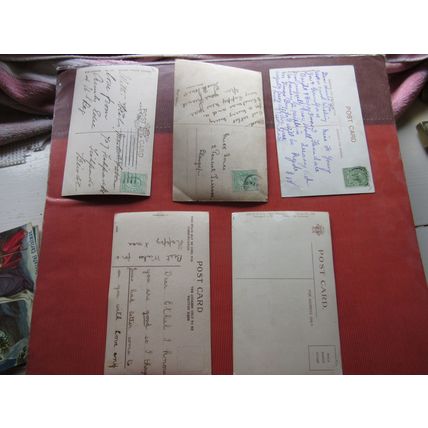 10 x CHRISTMAS GREETINGS CARDS used/unused antique postcards SALE PRICE /