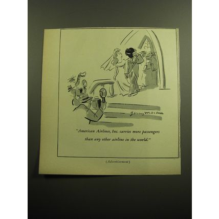 1957 American Airlines Advertisement - Wedding