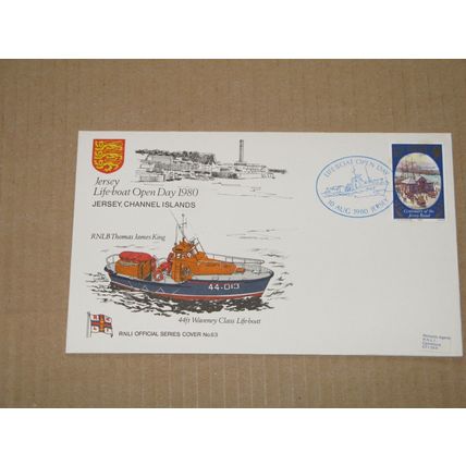 1980 GB Cover - RNLI Lifeboat Open Day @ Jersey, Channel Islands
