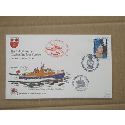 1980 GB Cover - RNLI Lifeboat station @ Calshot, Hampshire