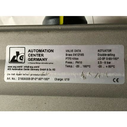 AUTOMATION CENTER D160A008-3P-0-90-180, AC-3P 0-90-180 ACTUATOR VALVE,TN