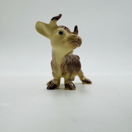 Retired Hagen Renaker Comical Jersey Cow Ceramic Painted Figurine