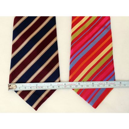 2 x M & S silk ties striped Autograph Collezione