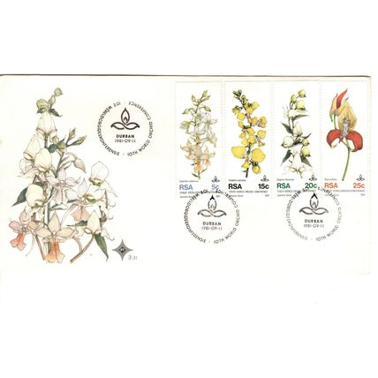 South Africa 1981 Orchids Conference , First Day Cover