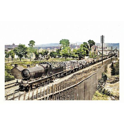 ptc6274 - Avon - GWR Steam Freight Train passing Twerton, Bath - print 6x4