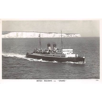 British Railways SS "Dinard" : Skyfotos postcard 2000