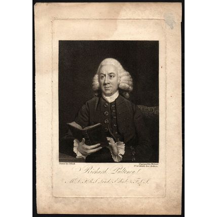 RICHARD PULTENEY 1805 Piercy Roberts - Thomas Beach ANTIQUE ENGRAVING