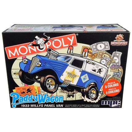 Skill 2 Snap Model Kit 1933 Willys Panel Paddy Wagon Police Van "Monopoly" "8...