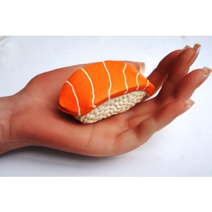 SUSHI SMALL LATEX DOG TOYS CUTE PUPPY SQUEAKY TOYS 3 STYLES AVAILABLE UK SELLER
