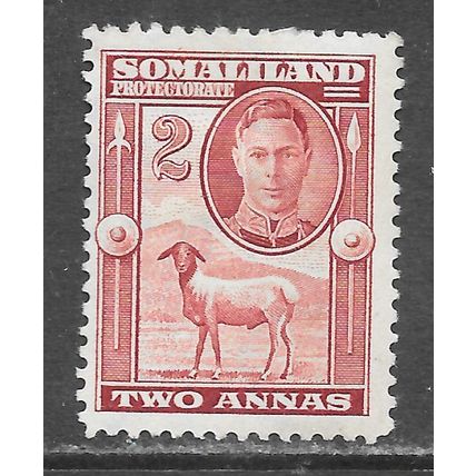 SOMALILAND 1942 KG6 2a MINT MH SG107 107 BLACK HEAD SHEEP BERBERA