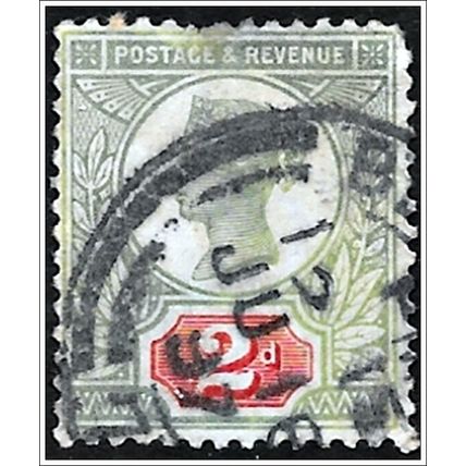 1887 -1892 Queen Victoria Jubilee - 2d yellowish green/orange (as picture) C2-9