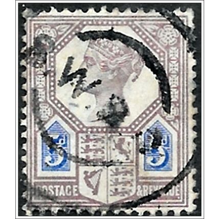 1887-1892 Queen Victoria Jubilee - 5d violet/blue (as picture) C2-6