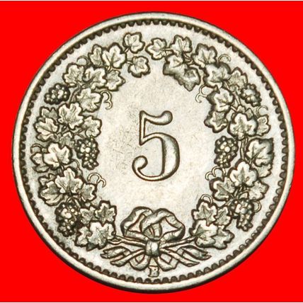 Ⰶ LIBERTY (1879-2025): SWITZERLAND★5 RAPPEN 1953B! DIES 1+A★LOW START★NO RESERVE