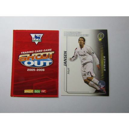 Matt Jansen - Bolton W - Shoot Out 2005 2006 Magic Box Football Card (EF1)
