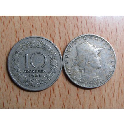 Austria 1925 10 Groschen Coin