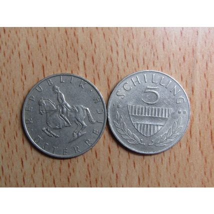 Austria 1969 5 Schilling Coin