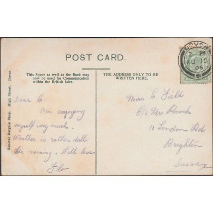 Dover Castle, Kent, 1906 - General Bargain Shop Postcard