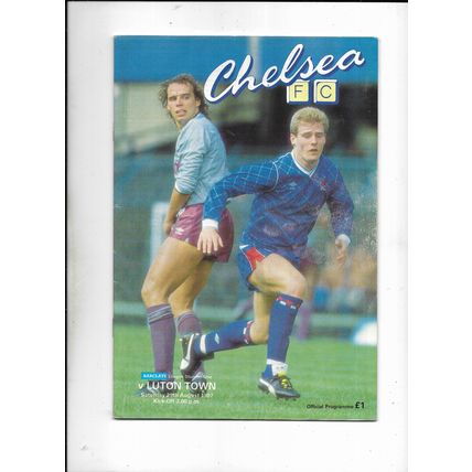CHELSEA V LUTON TOWN 29/08/1987 DIVISION 1 (C5)