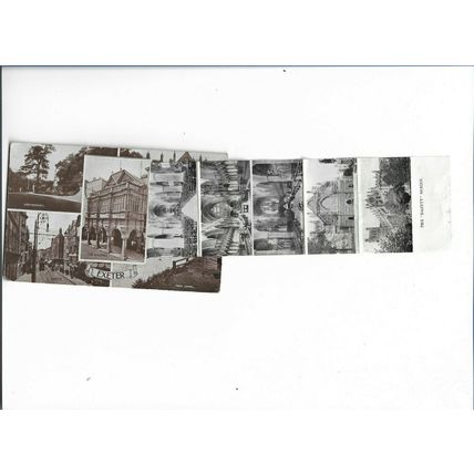 Exeter Pull Out Multiview postcard.