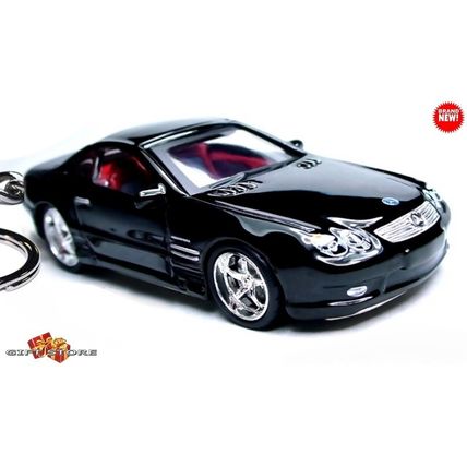 KEYCHAIN BLACK MERCEDES SL CLASS SL350/SL500/SL55 ❤️GREAT GIFT❤️