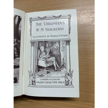 c1910s W M THACKERAY "THE VIRGINIANS" FICTION ILLUSTRATED ANTIQUE BOOK (P3)
