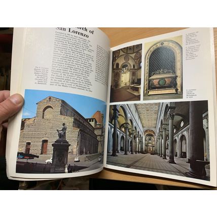 VINTAGE "FLORENCE - CITY OF ART" LARGE ILLUSTRATED PAPERBACK BOOK (P4)