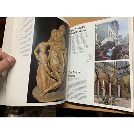 VINTAGE "FLORENCE - CITY OF ART" LARGE ILLUSTRATED PAPERBACK BOOK (P4)