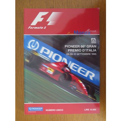 1995 ITALIAN FORMULA 1 GRAND PRIX PROGRAMME @ MONZA