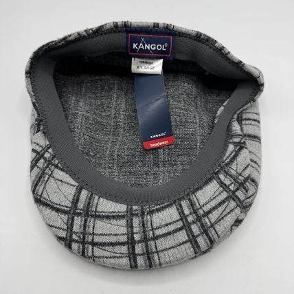 Kangol Wool Check Cap 80% Wool 20% Chlorofibre X/Large NWT Unisex