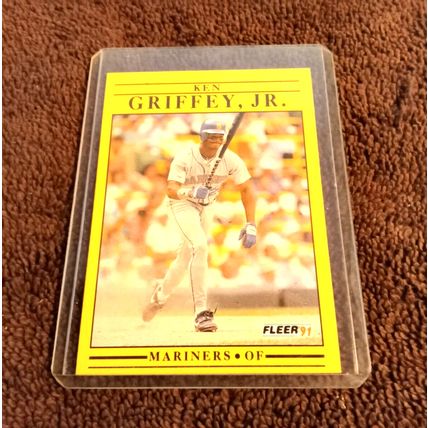 1991 Fleer # 450 Ken Griffey Jr Seattle Mariners Near/Mint/Mint Or Better HOF
