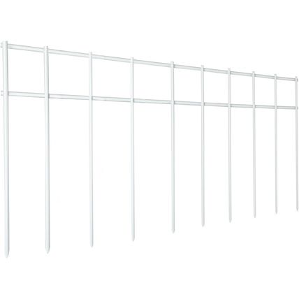 Adavin White Animal Barrier, 20 Pack No Dig Fence,Underground Garden Fencing, Pe