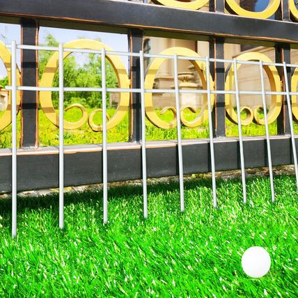Adavin White Animal Barrier, 20 Pack No Dig Fence,Underground Garden Fencing, Pe