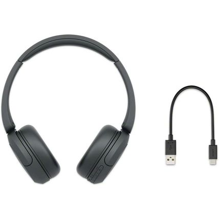 Sony WH-CH520 Wireless Headphones Bluetooth On-Ear Headset with Microphone, Blac