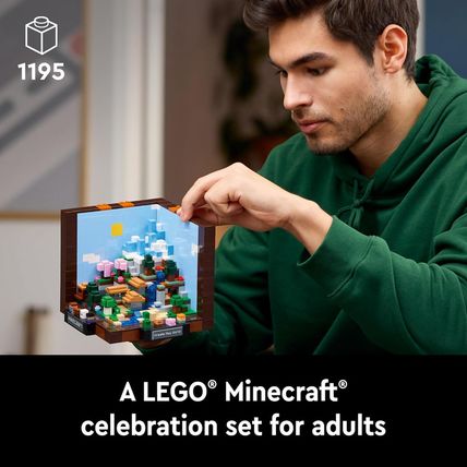 LEGO Minecraft the Crafting Table, Collectible Video Game Building Set with Mine