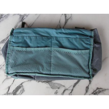 invite.L Bag In Bag DUAL Turquoise Handbag Liner woman make up makeup cosmetic