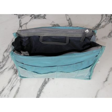 invite.L Bag In Bag DUAL Turquoise Handbag Liner woman make up makeup cosmetic