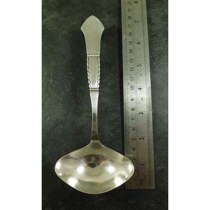 Vintage Danish Silver Plated Serving Ladle Louise Pattern Arts & Crafts By Prip