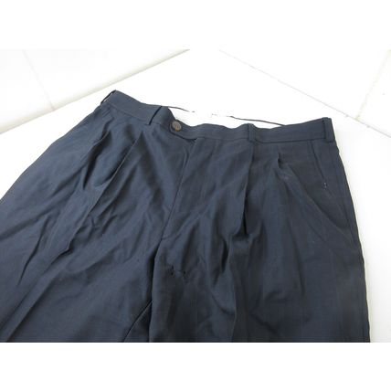 PETROCELLI 2-Piece Suit Blue Pinstripe Blazer Jacket + Pants Size 43 L 100% Wool