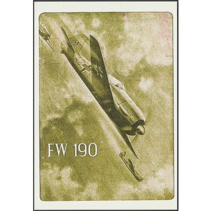 Focke-Wulf FW 190 - Vintage Ad Gallery Postcard