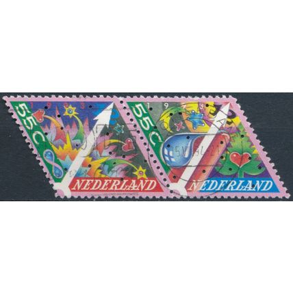 Christmas: Pair - Netherlands 1993 - FH - MiNr 1496/7