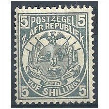 Transvaal 1885 SG185 5/- Slate Mounted.Mint.