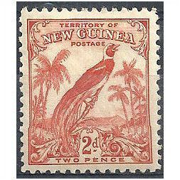 New Guinea 1932 SG179.2d Vermillion Mounted Mint.