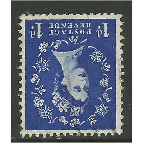 GB 1958 QE2 1d Wilding Invert wmk 179 SG 571wi.(A294 )