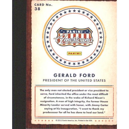 2012 Americana Heroes And Legends Gerald Ford #38