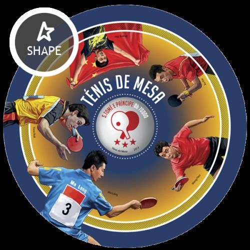 SAO TOME PRINCIPE 2013 SHEET MNH TABLE TENNIS TENIS DE MESA SPORTS PING PONG 5A