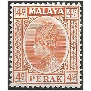 Perak 1935 SG90 4c Orange Mounted Mint . ..