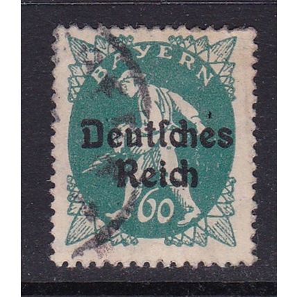 GERMANY BAVARIA OVERPRINTED 1920 60pf VALUE USED SG124