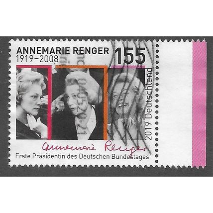 GER 2019 €1.55 'ANNEMARIE RANGER' FINE USED (EBID77-060)